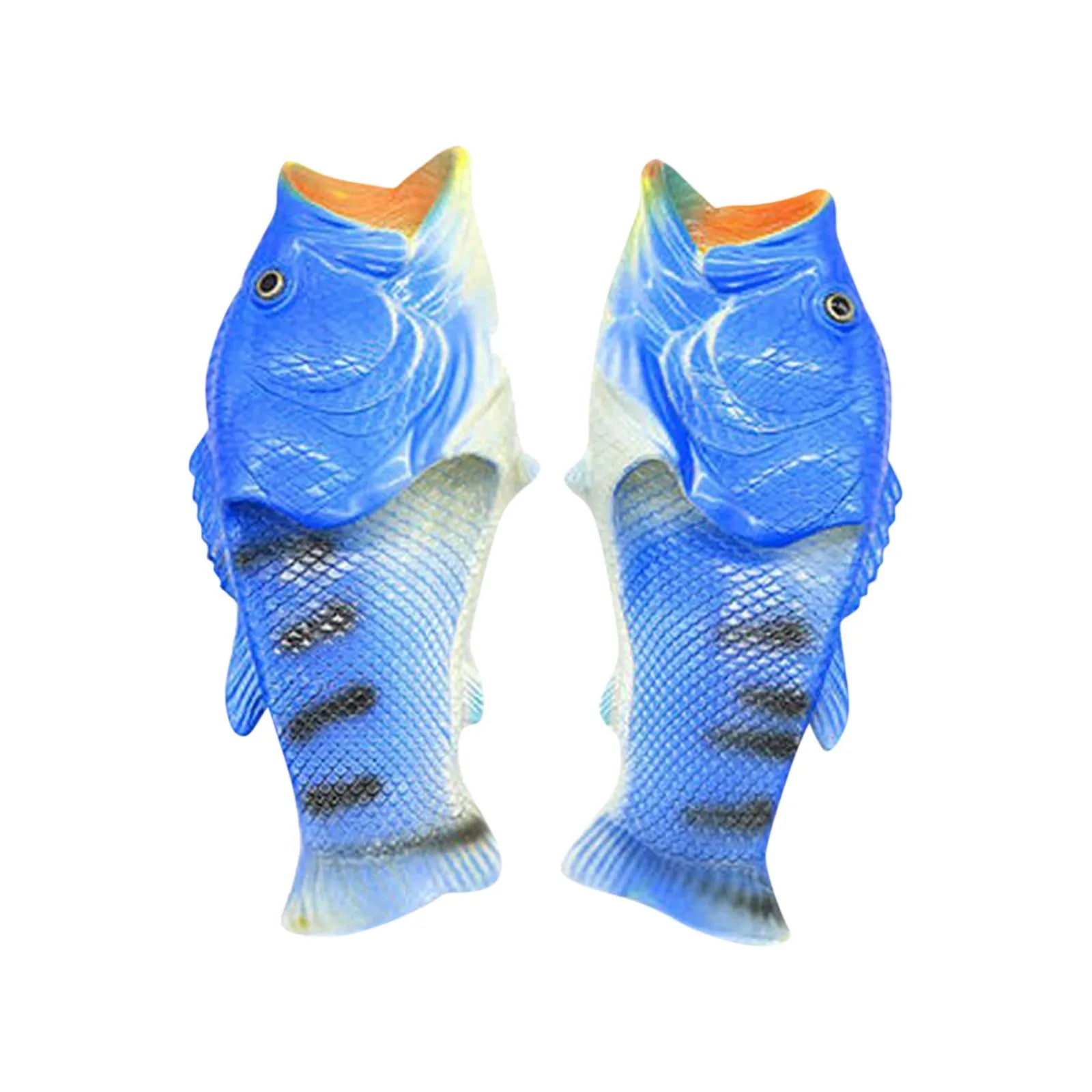 2025 Funny Slippers For Women Couple Shoes Family Shoes Parent-Child Sandals Large Size 32-46 Summer Beach Shoes Fish Slippers LadyShow.Store