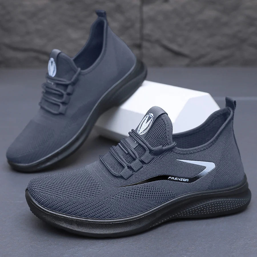 Men Comfort Knitted Loafer Sneakers 2026 New Arrival, Breathable Air Knit Upper Slip On Shoes Pi-Mart