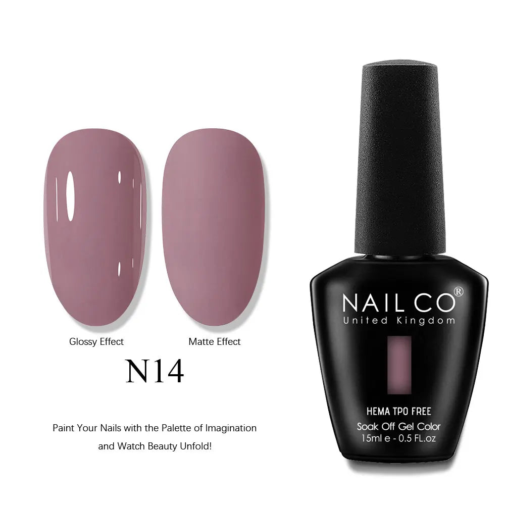 NAILCO 15ml Nails Art Gel Lack Polish Summer Hybrid Nail Varnish Manicure UV Top Coat Base HEMA TPO FREE Esmalte Nail Gel Polish Tri Light Beauty