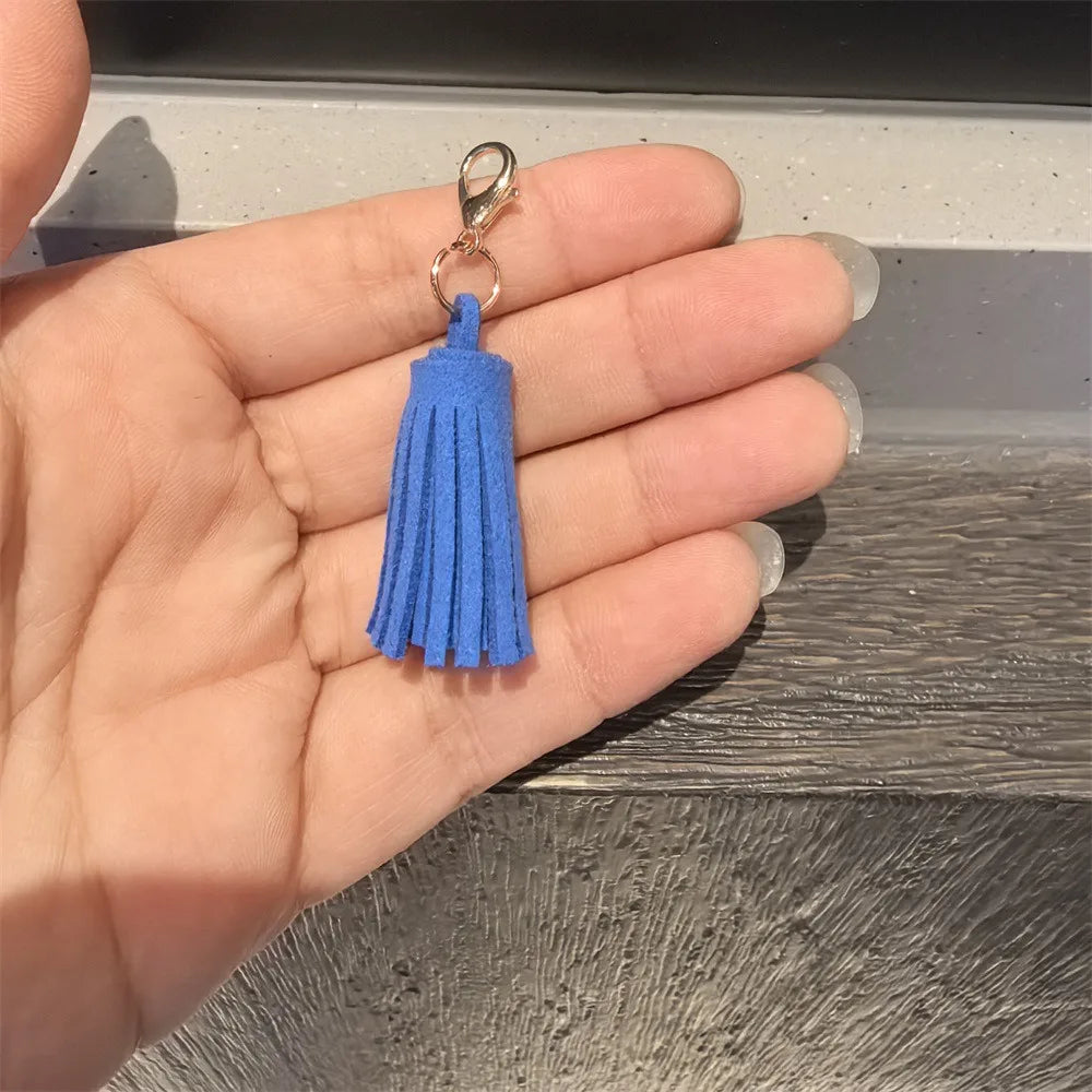 1Pcs Autumn Winter Maillard Tassel Pendant Shoe Charms Leather Flower Shoelace Buckle Sports Shoe Decoration Accessory Buckle Pi-Mart