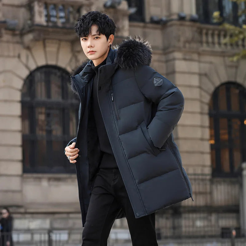 High Brand White Goose Down Jacket Coat Parka Men's Clothing Winter Padded Puffer Jackets Luxury Hooded Padding Outerwear HWY309 Pi-Mart