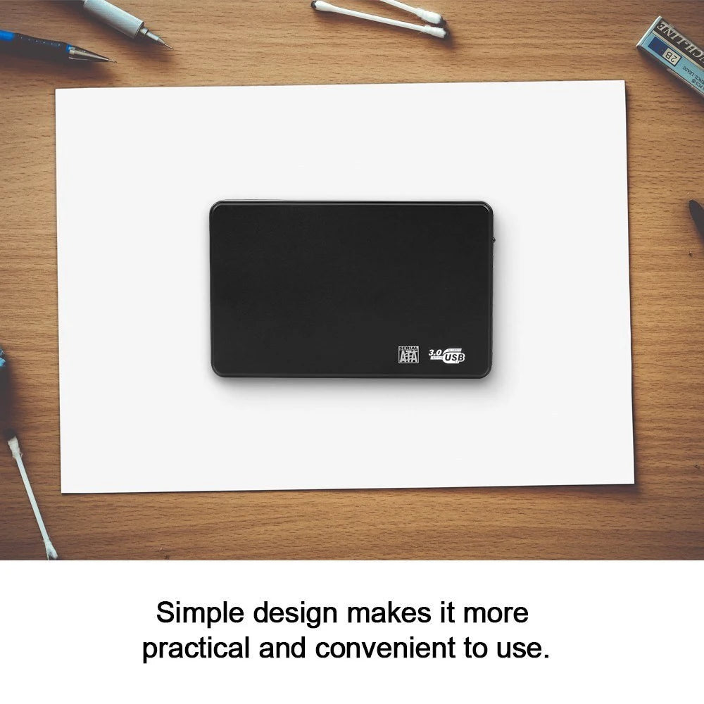 USB 3.0 HDD Enclosure 2.5" SATA HDD SSD External Hard Drive Case 5Gbps High Speed External Hard Drive Disk Box for PC Laptop PS5 Pi-Mart