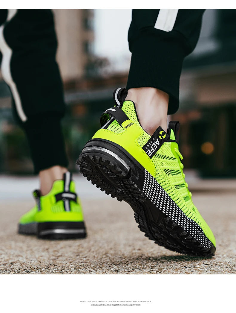 New Men Running Shoes Breathable Outdoor Sports Shoes Lightweight Sneakers for Men Comfortable Athletic Training Footwear Pi-Mart