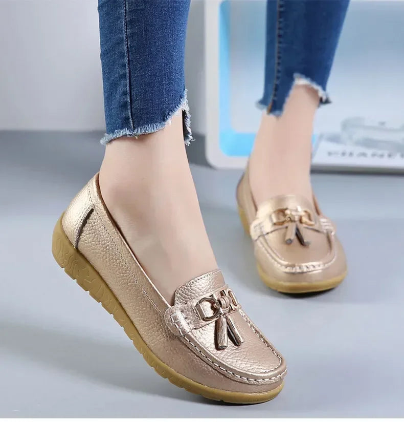 Women Shoes Slip On Loafers For Ballet Flats Women Moccasins Casual Sneakers Zapatos Mujer Flat Shoes For Women Casual Shoes Pi-Mart