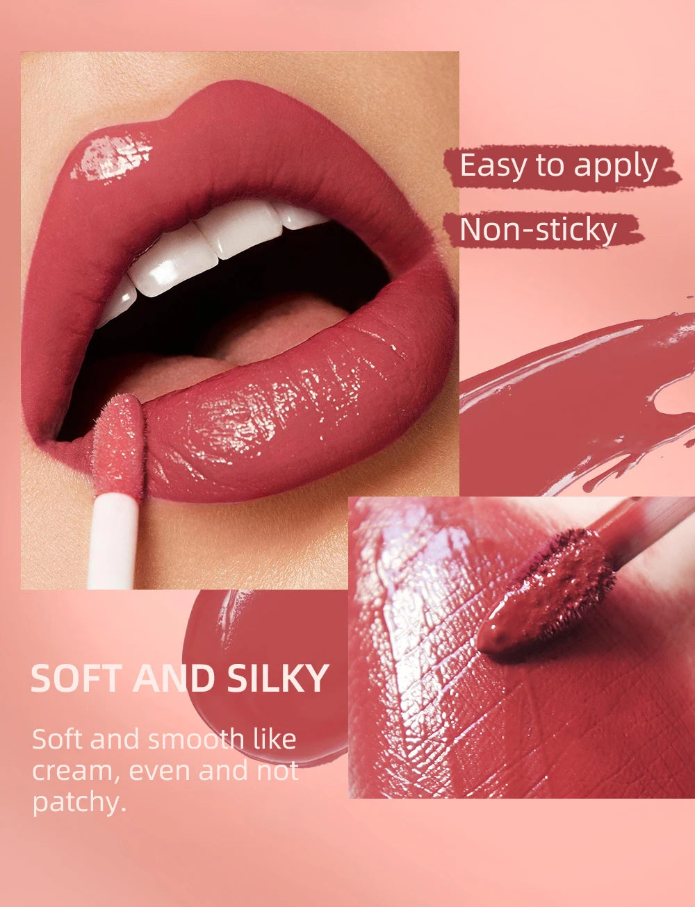 3pcs Matte Liquid Lipstick+Lip Liner Set Lip Glaze Makeup Nude Black Red Velvet Lip Gloss Long Lasting Lip Tint Cosmetics Kits Pi-Mart