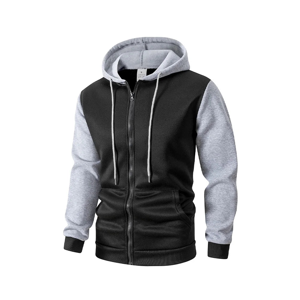 Autumn Men's Hoodies Jackets Long Sleeve Sweatshirt Oversized Hoodie Zip Up Jackets Male Hoodies Casual Jacket Sportswear Pi-Mart