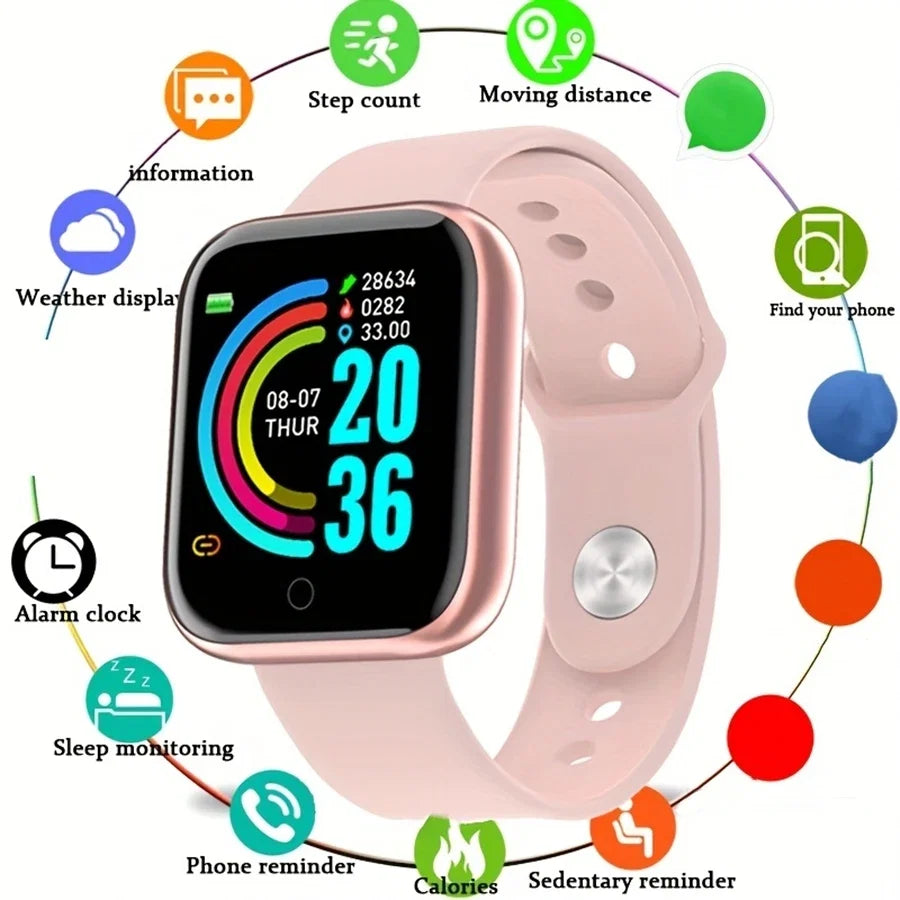 Smart Watch For Women Men Wristwatch Bluetooth Connected Phone Player Music Fitness Sport Bracelet Sleep Monitor Digital Watches LadyShow.Store