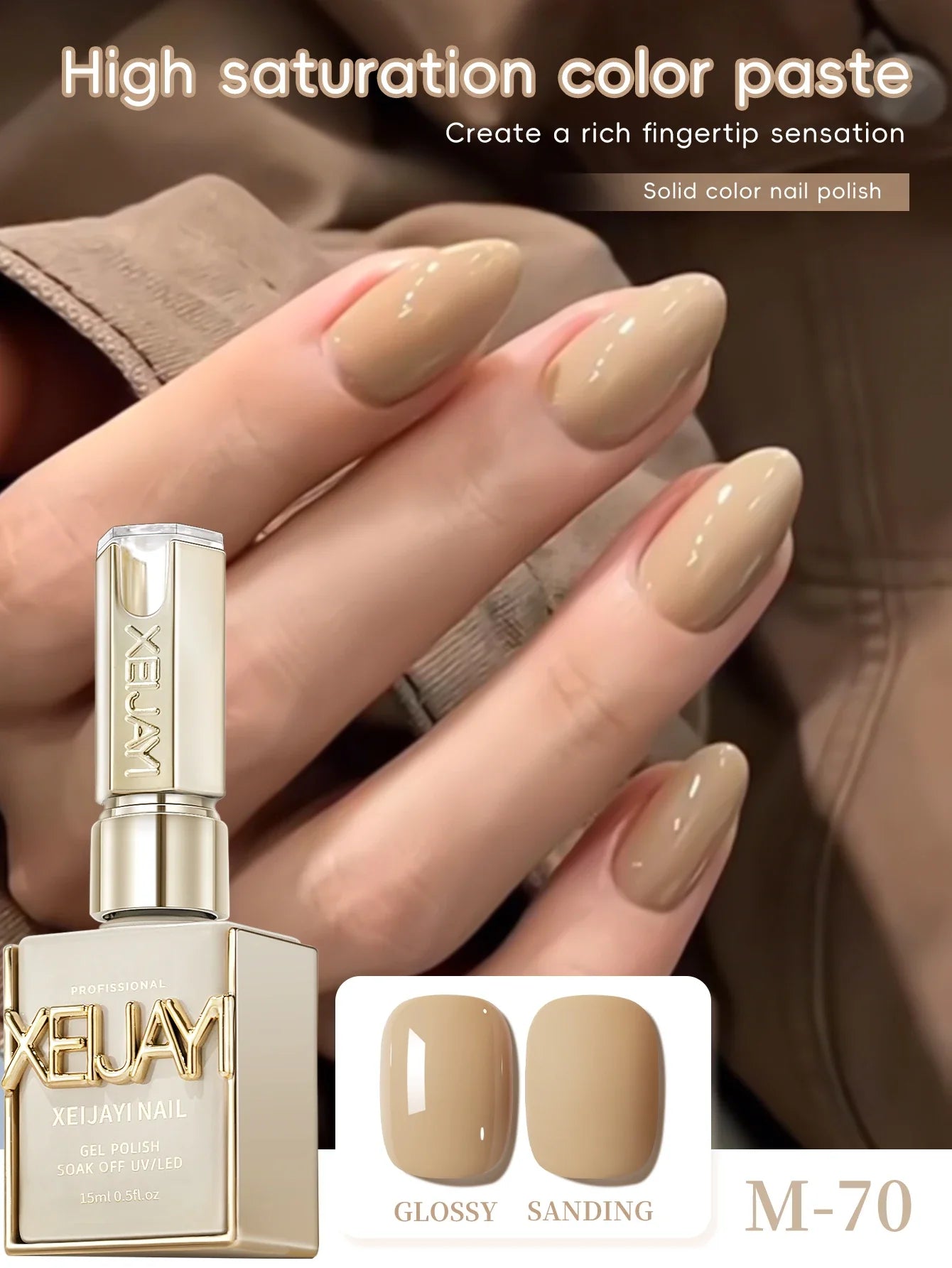 1Pc 15ML Milky White Pure Nail Polish Gel Nail Add Semi-Permanent Soak Off UV LED Construction Gel Varnish Tri Light Beauty