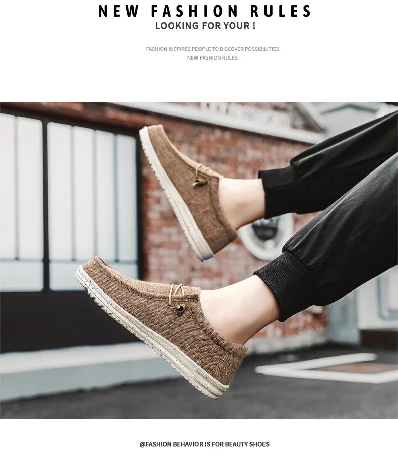 Men's Mesh Loafers Autumn Mens Vulcanized Shoes Breathable Lightweight Hiking Outdoor Sports Shoes Zapato Abierto Scarpa Aperta Pi-Mart