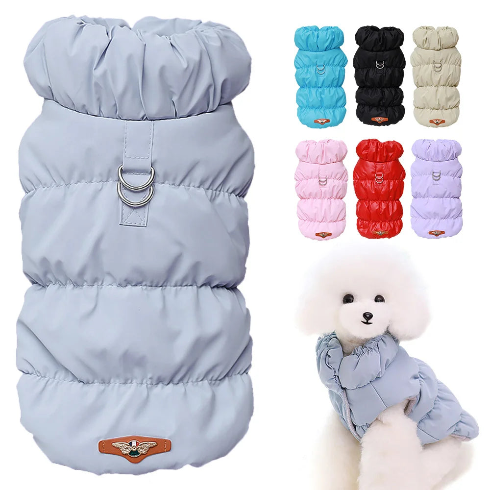 Soft Warm Dog Clothes Winter Padded Puppy Cat Coat Jacket For Small Medium Dogs Chihuahua French Bulldog Poodle Vest Pet Outfit Pi-Mart