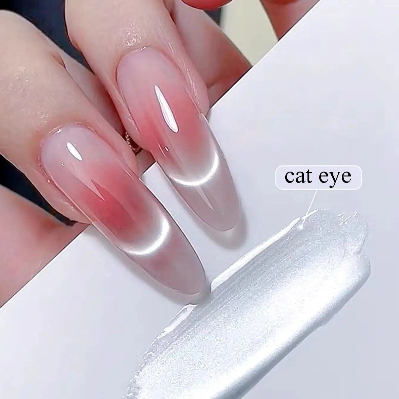 1-9pcs TC Flow Light White Cat Eye Gel Nail Polish Ultra Shine Soak Off UV Gel Mirror Glass Cat Magnet Gel Varnish Nail Supplies Tri Light Beauty