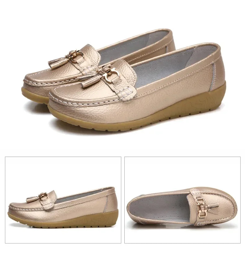 Women Shoes Slip On Loafers For Ballet Flats Women Moccasins Casual Sneakers Zapatos Mujer Flat Shoes For Women Casual Shoes Pi-Mart