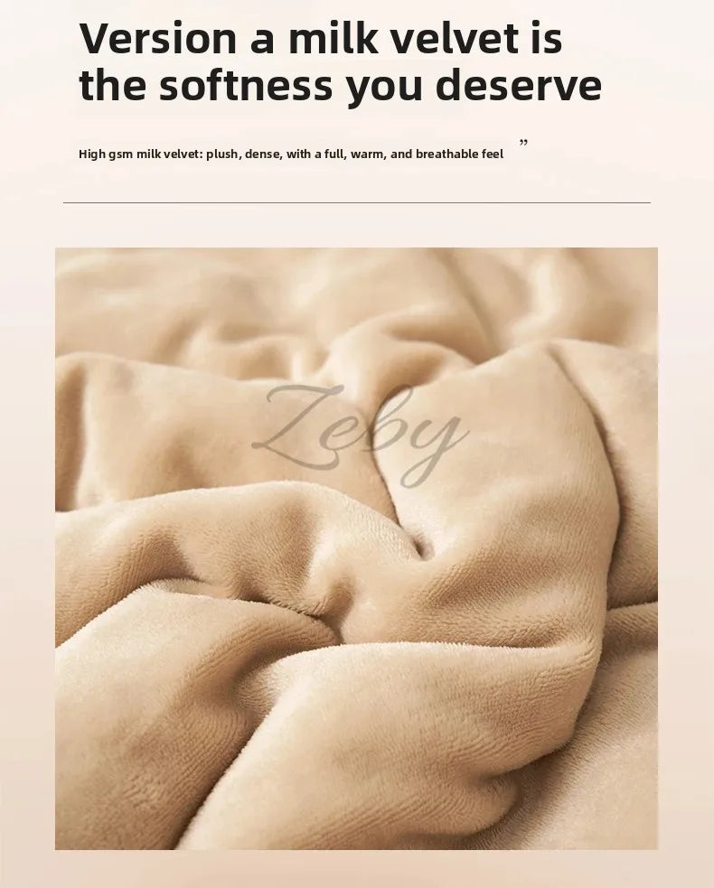 Spring Imitation Lambswool Multi-functional Blanket Queen Blankets for Bed Soft Plush Comfortable Milk Fleece Blanket for Throw Pi-Mart