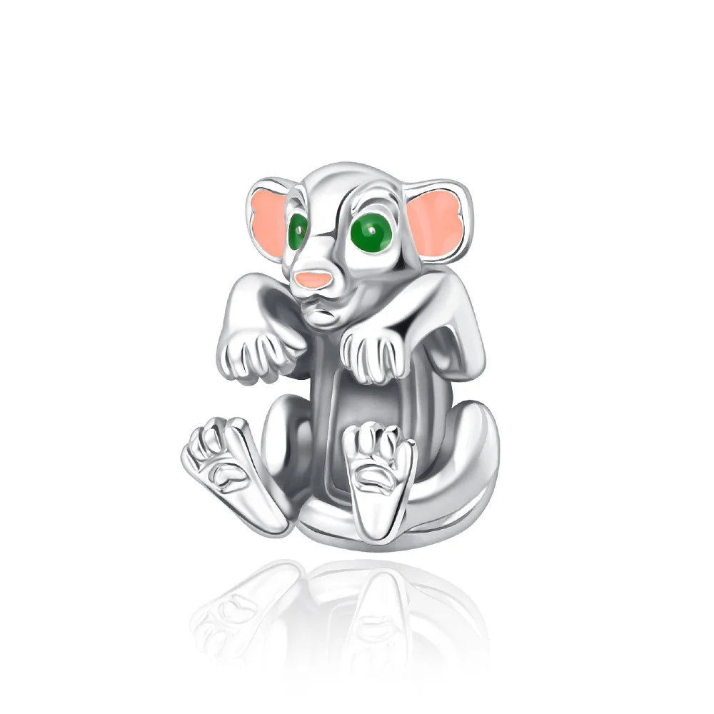 DSN 925 Silver King Of The Grasslands 2026 Charm Beads Pendant Fits Bracelet Necklace DIY Women Festival Party Jewelry Gifts Pi-Mart