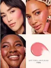 Rare Beauty New Product Frost-to-powder Mashed Potato Matte Air Cushion Blush Cream Liquid Blush Long-lasting Lipstick Lip Gloss Tri Light Beauty