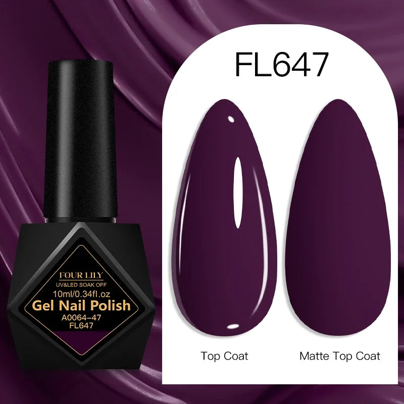 10ml Gel Nail Polish 162 Colors Nail Supplies Vernis Semi Permanent Nail Art Manicure Soak Off LED UV Gel Nail Varnishes Summer Tri Light Beauty