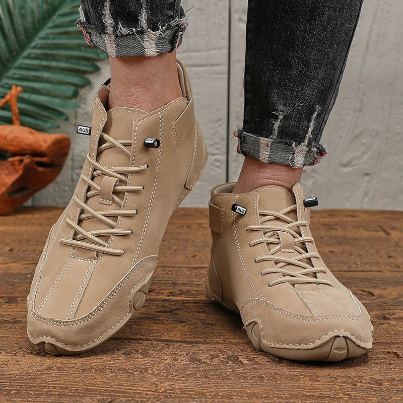 Mens Shoes Original Sneakers Shoes Men's High Top Ankle Boots Breathable and Comfortable Soft Sole Luxury Fashion Men's Shoes Pi-Mart