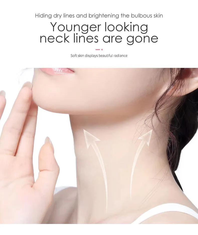 10pcs Goat Milk Neck Mask Collagen Firming Hydrating Crystal Neck Masks Skincare Nourishing Brightening Beauty Necks Skin Care Pi-Mart