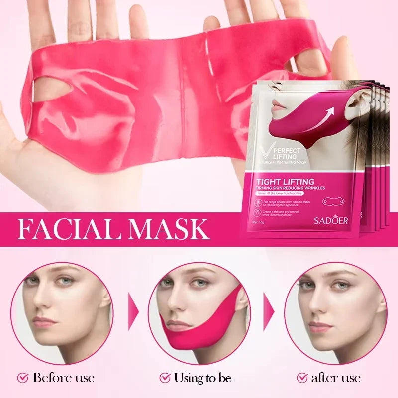 V-Shape Firming Face-lift Slimming Mask Removal Masseter Muscle Double Chin Face Fat Burning Anti-aging Beauty Products New Tri Light Beauty