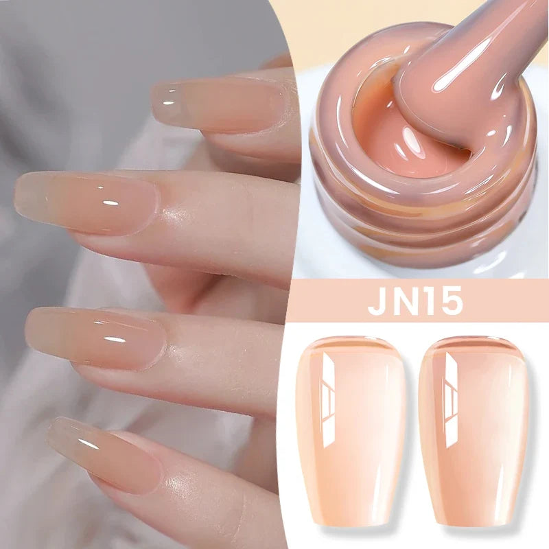 BORN PRETTY 83 Colors 10ml Jelly Nude Gel Nail Polish Autumn Amber Semi Transparent Manicure Soak off UV LED Nails Gel Varnish Tri Light Beauty