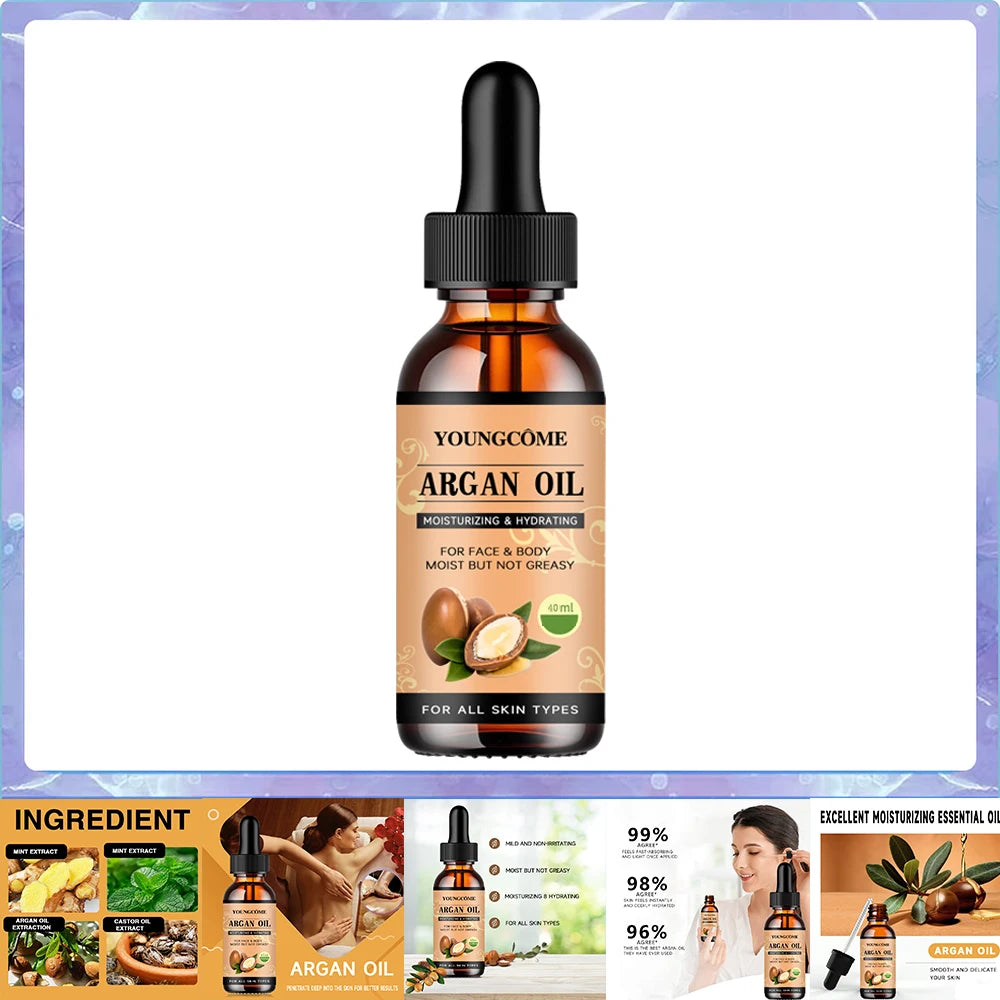Moroccan Argan Oil Hair Serum Lightweight Hair Oil Mist For Split Ends, Frizzy Hair And Flyaways, Hair Oil Repair- Gloss Shine Pi-Mart