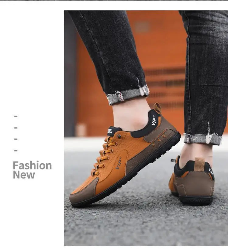 Mens 2026 Trendy Lightweight Loafers Soft Sole Breathable Slip On Casual Driving Shoes Comfortable Flat Simple Style Pi-Mart
