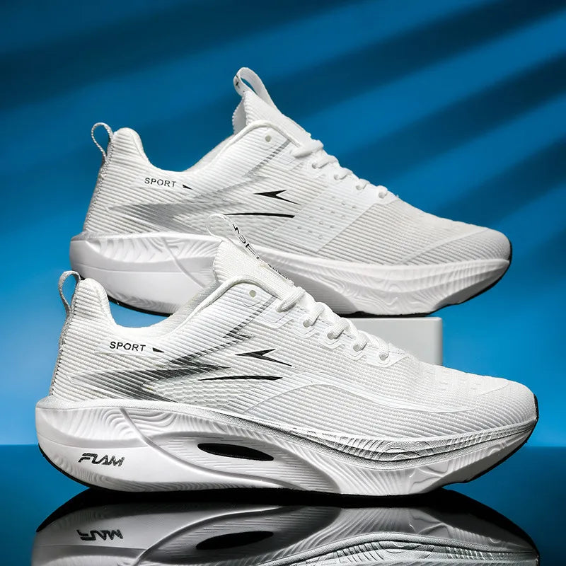 Marathon Sneakers Men Running Shoes Anti-slip Comfortable Racing Carbon Board Training Mesh Tennis Shoes Casual for Women 2026 Pi-Mart