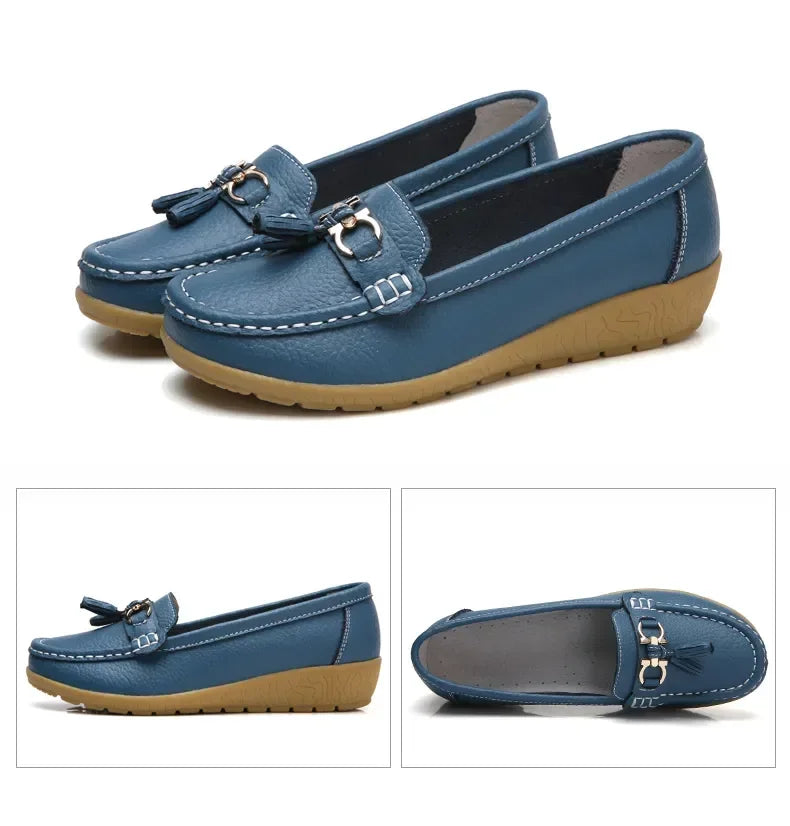 Women Shoes Slip On Loafers For Ballet Flats Women Moccasins Casual Sneakers Zapatos Mujer Flat Shoes For Women Casual Shoes Pi-Mart