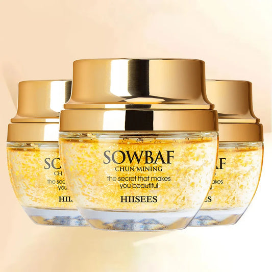 24K Golden Snail Collagen Cream Moisturizing and Skincare Essential Oil Control Facial Beauty Product Formulated for Women Tri Light Beauty