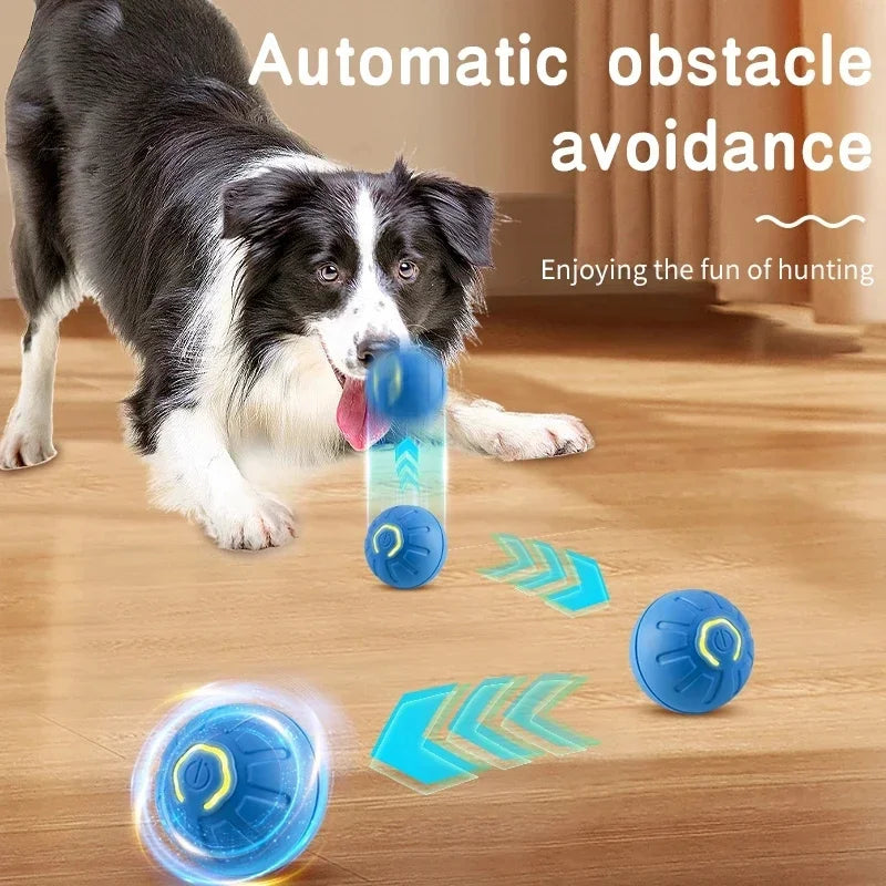 Smart Dog Toy Ball Electronic Interactive Pet Toy Moving Ball USB Automatic Moving Bouncing for Puppy Birthday Gift Cat Products Pi-Mart