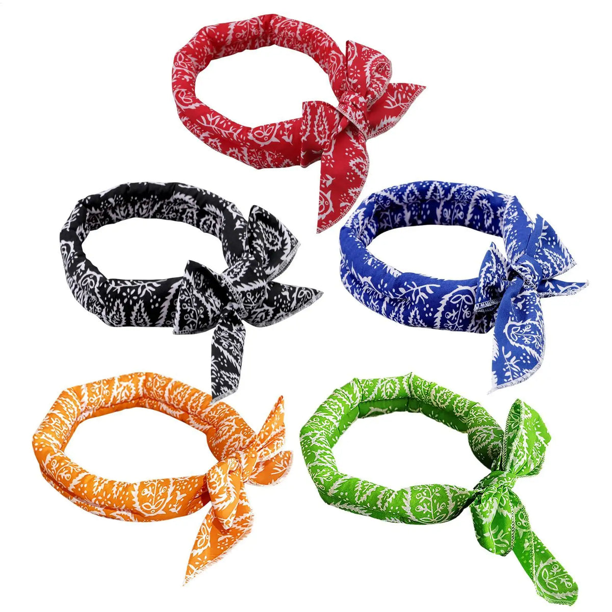 Pet Cooling Scarf Cute Dog Cooling Bandana Adjustable Fast Cooling Cat Cooling Ice Scarf Reusable Cat Collar Pet supplies Pi-Mart