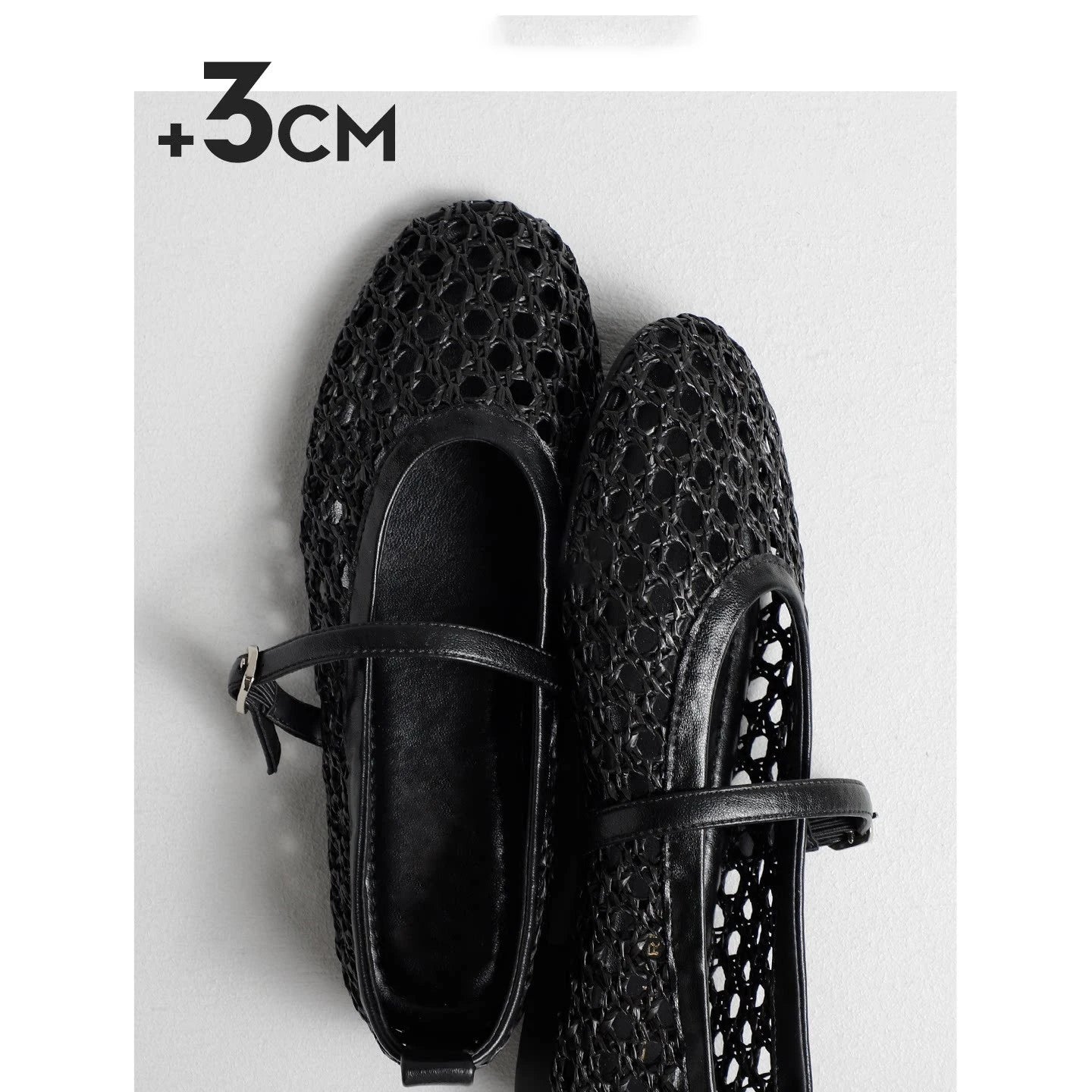 2026 Summer New Fashion Simple One-Buckle Vintage Flats for Women, Soft and Comfortable Ballet Shoes, Shallow Mouth Sandals Pi-Mart