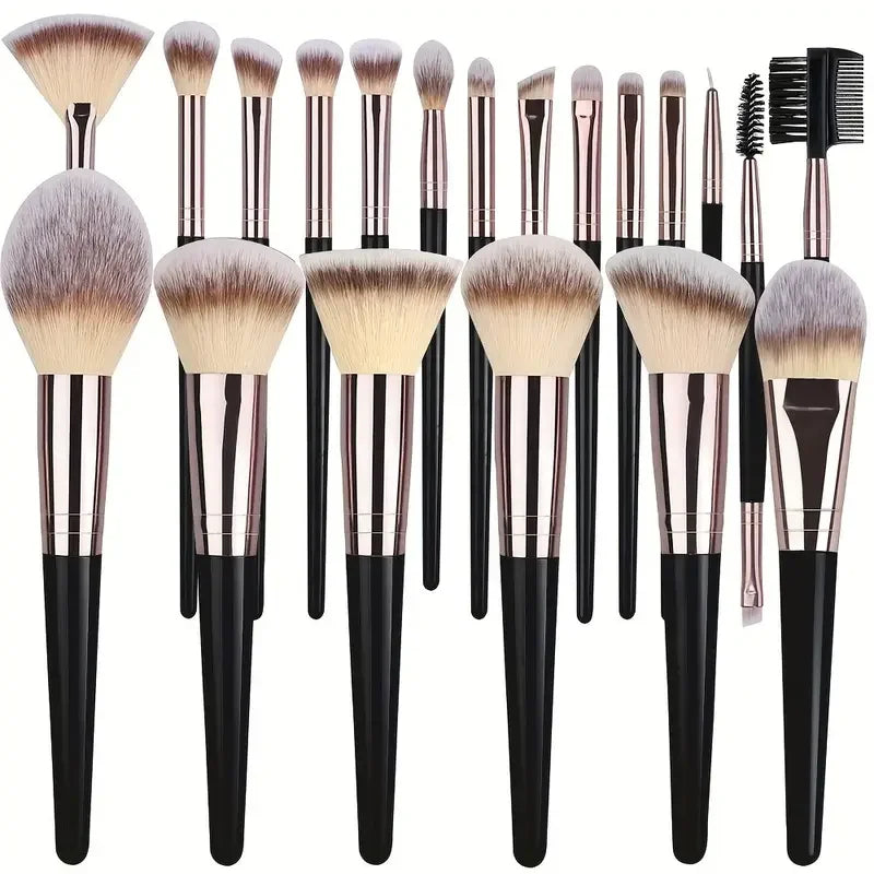 Professional 3/20PCS Makeup Brushes Set Soft Fluffy Eyeshadow Foundation Concealer Blending Blush Brush Kabuki Women Beauty Tool Tri Light Beauty