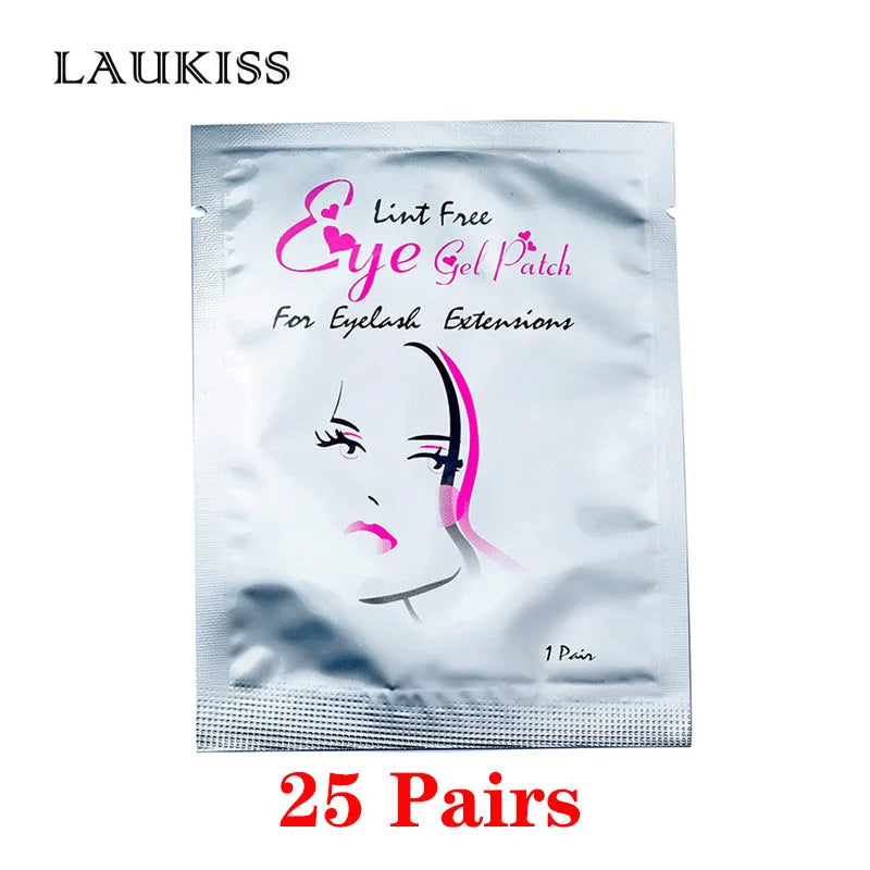 25/50/100Pairs Eye Patches Under Eyelash Pads for Building Paper Patches Lint Free Stickers for False Eyelashes LAUKISS LadyShow.Store