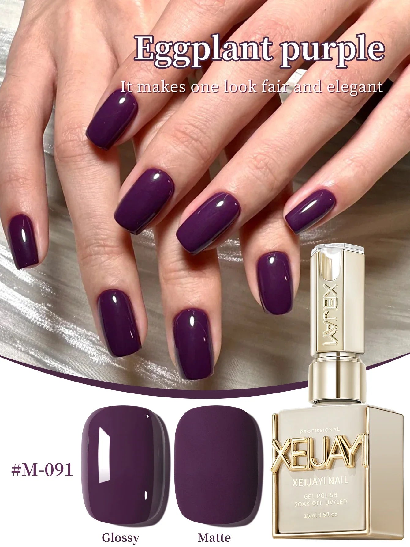 1Pc 15ML Milky White Pure Nail Polish Gel Nail Add Semi-Permanent Soak Off UV LED Construction Gel Varnish Tri Light Beauty