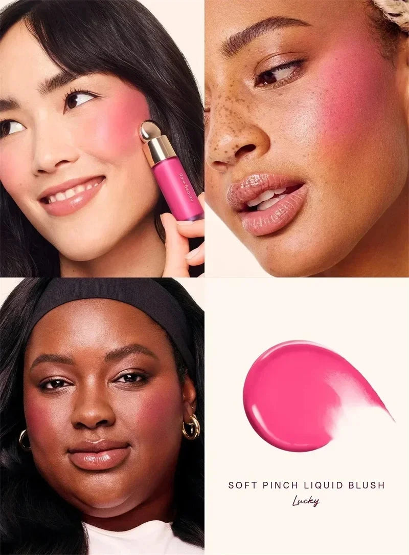 Rare Beauty Light Silky Touch Highlighter Soft Pinch Liquid Blusher Positive Light Lqiuid Luminizer Lasting Oil Control Makeup LadyShow.Store
