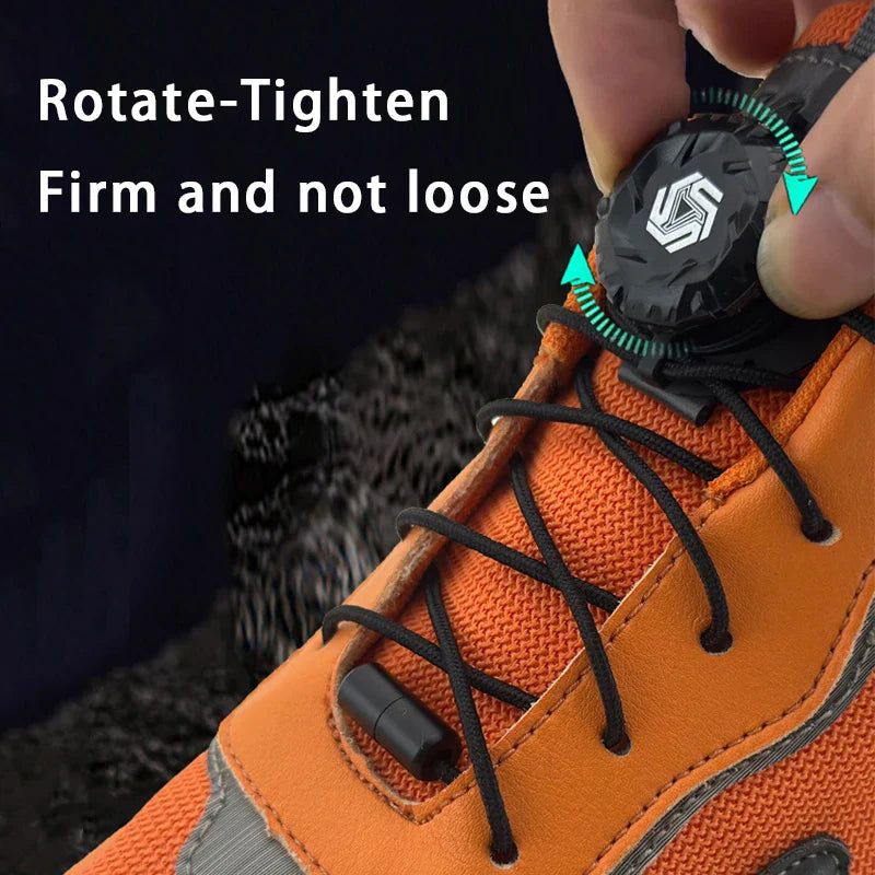 Fashion Swivel Buckle Laces Automatic Shoelace Without ties Kids Adult Sneakers No Tie Shoe laces Shoe accessories 1Pair/2Pair LadyShow.Store