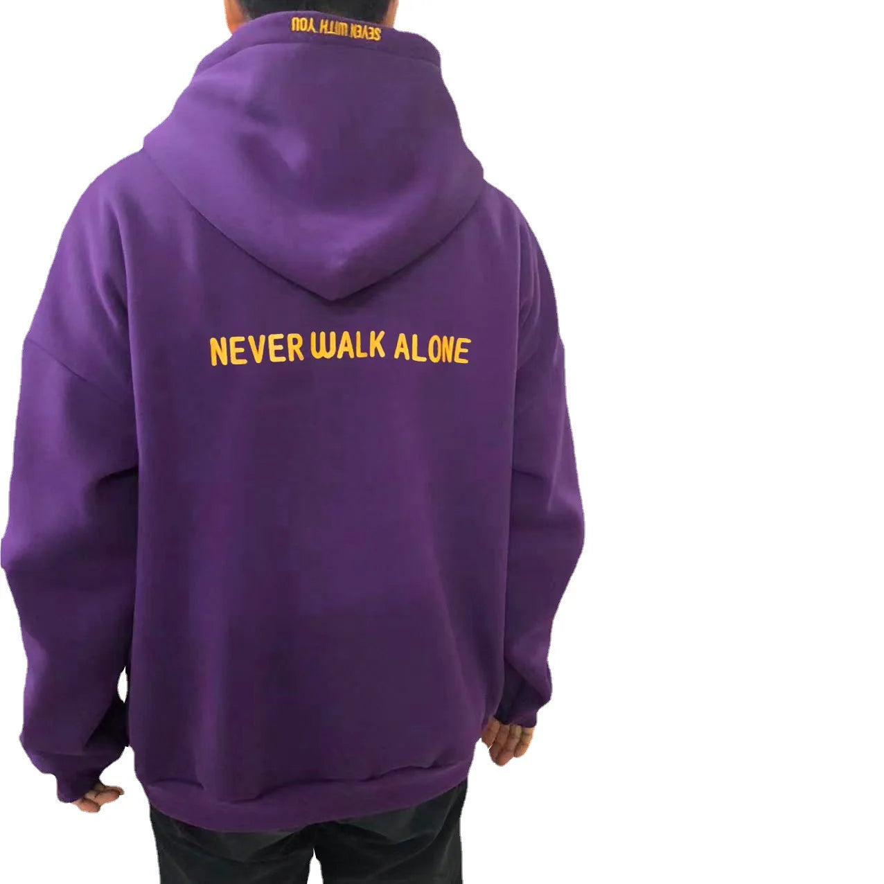 Kpop Original Hoodie Printed Seven With You 13 You Never Walk Alone Digital File Jimin Merch For Fans Card Purple Sweatshirt LadyShow.Store