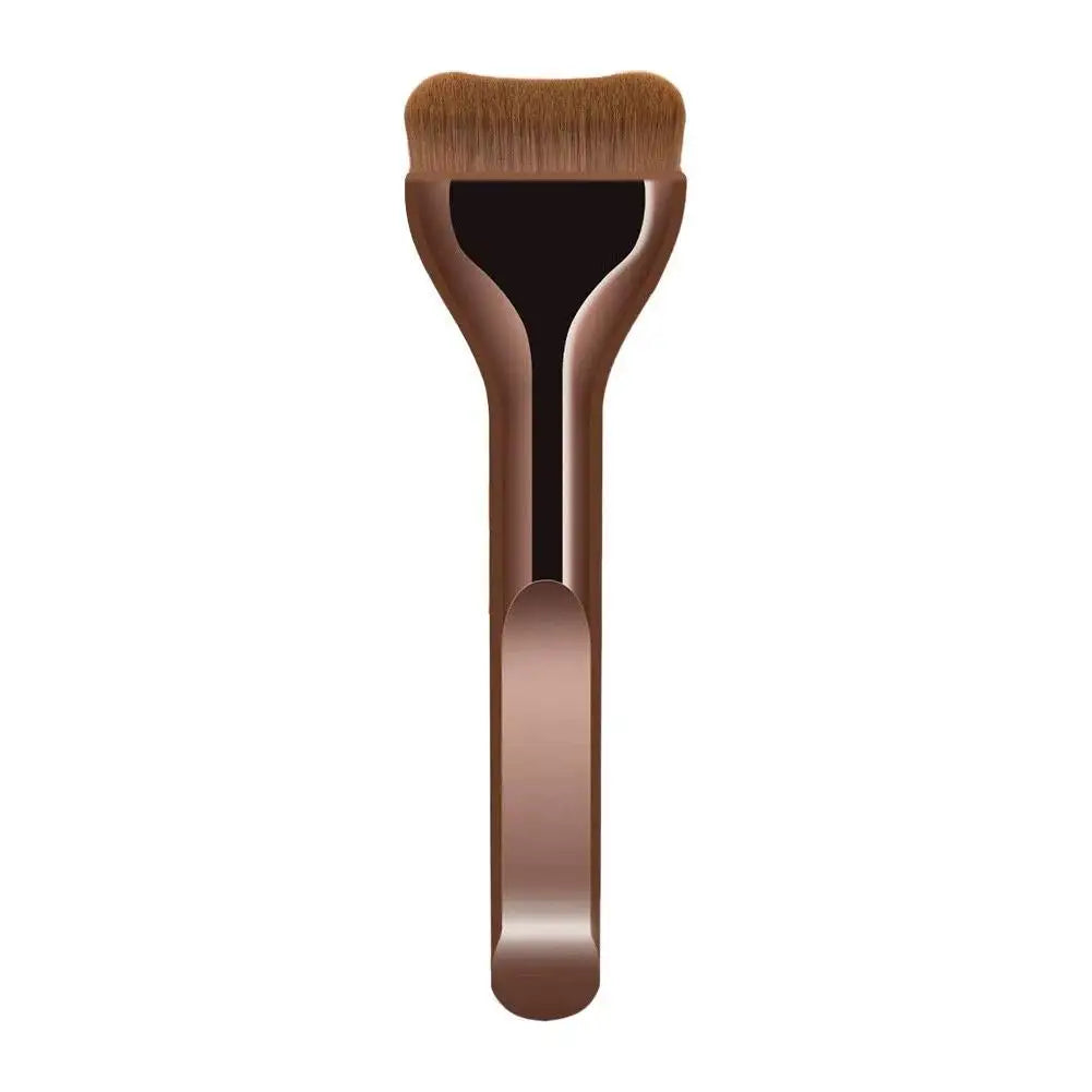 Pillow-Shaped Foundation Makeup Brush | Flat & Wide Head with Ultra-Soft Synthetic Bristles for Streak-Free, Fast Application Tri Light Beauty