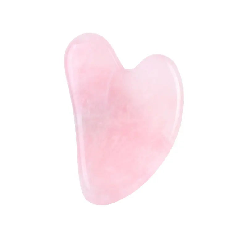 Natural Stone Face Care Massager Rose Quartz Amethyst Crystal Facial Gua Sha Tool Skin Massage Mineral Stone Beauty Products Tri Light Beauty