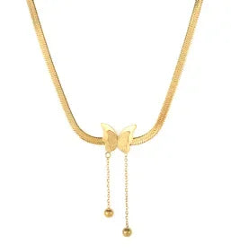 Square Pendants Delicate Stainless Steel Chain Pendant Necklace For Women Necklace Pi-Mart