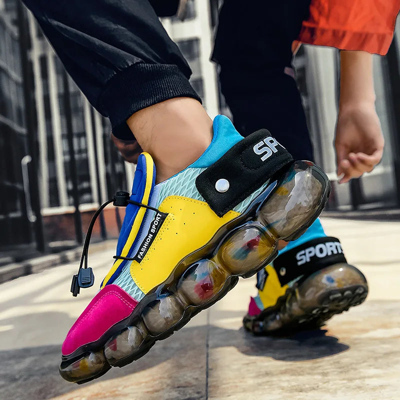 Men's Fashion Sneakers Breathable Comfortable Lightweight Walking Shoes Casual Sports Running Tennis Gym Training Shoes for Men LadyShow.Store