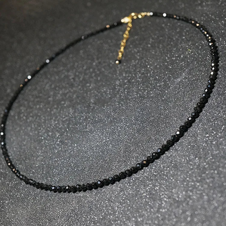Fashion Brand Simple Black Beads Short Necklace Femme Ladies Choker For Women Party Jewelry Pi-Mart