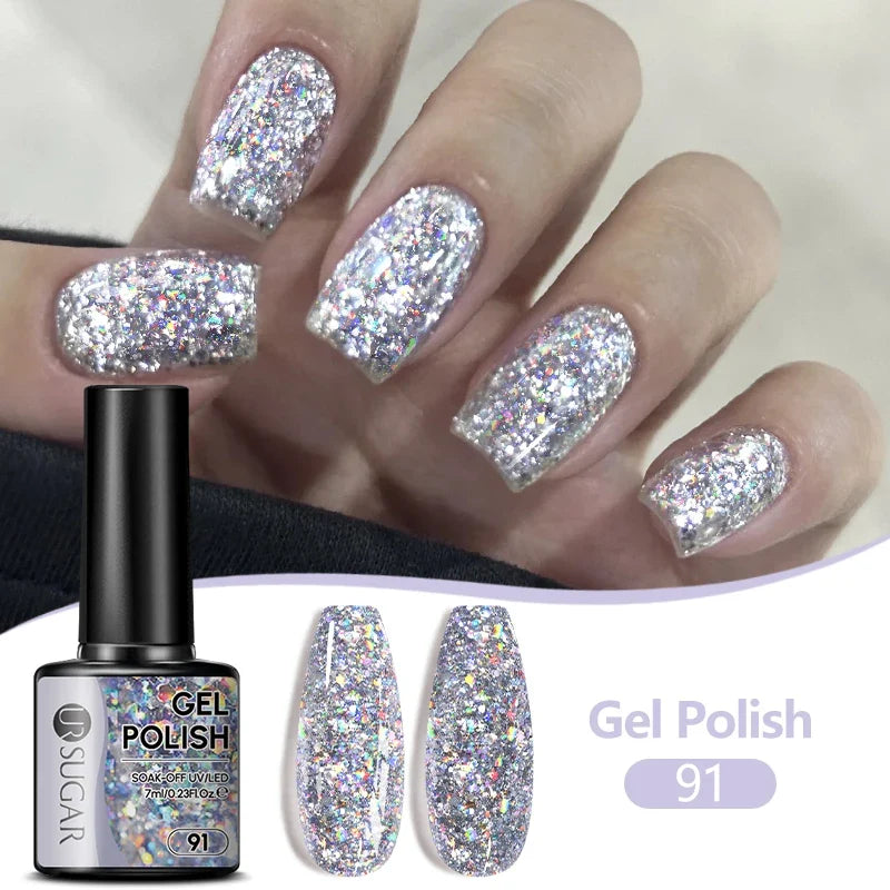 UR SUGAR 7ML Nail Gel Fresh Macaron 107 Colors All For Manicure Semi Permanent Soak Off LED UV Long-Lasting Nail Art Varnish Tri Light Beauty