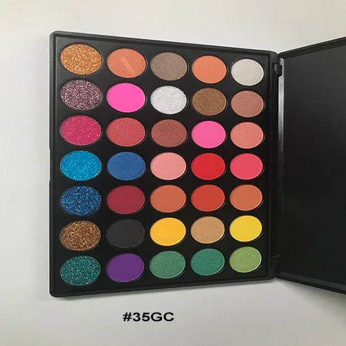 35 Color Eyeshadow Tray Daily Makeup Matte Lasting Nightclub Eyeshadow Pearl Fine Shimmer Waterproof Is Not Easy To Faint Pi-Mart