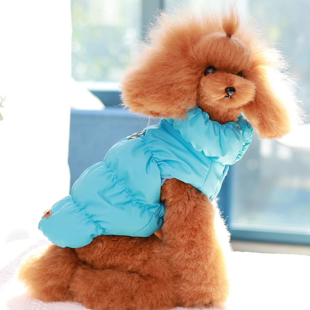 Soft Warm Dog Clothes Winter Padded Puppy Cat Coat Jacket For Small Medium Dogs Chihuahua French Bulldog Poodle Vest Pet Outfit Pi-Mart
