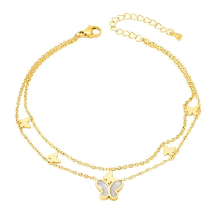 Stainless Steel Bohemian Style Personalized Anklet Pi-Mart