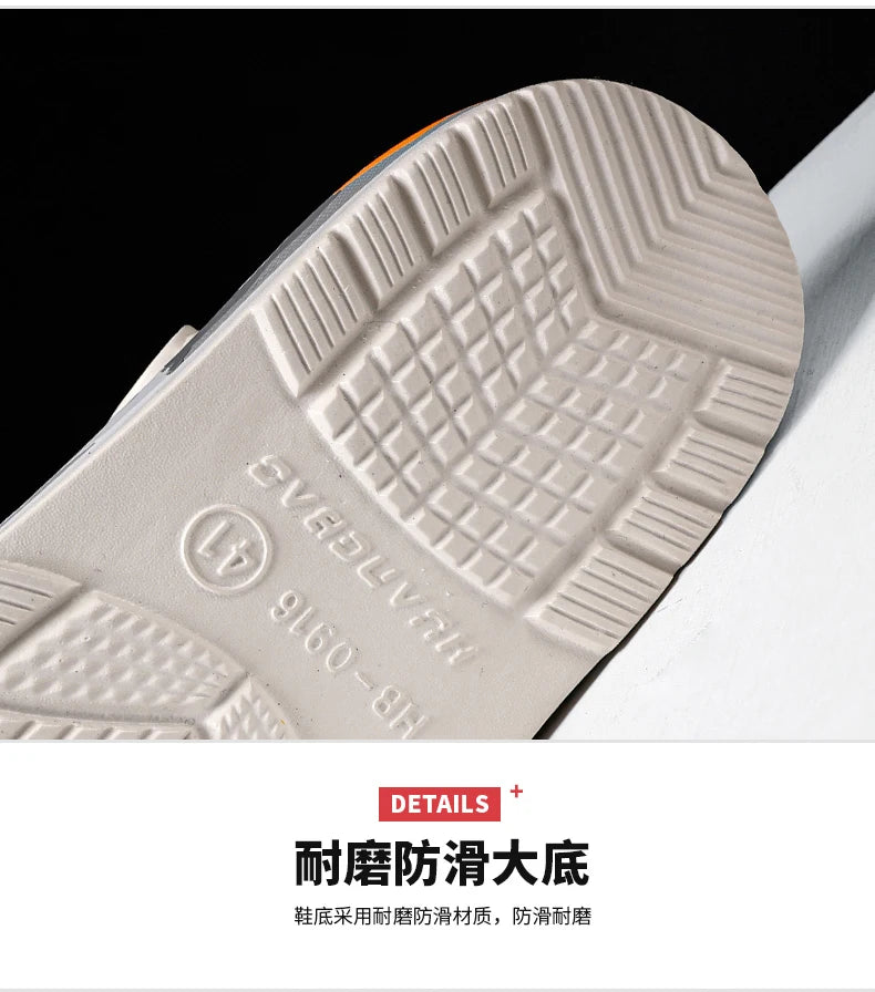 Men's summer casual hole shoes non slip lightweight breathable Two wearing men's sandals fashion comfort beach shoes slippers Pi-Mart