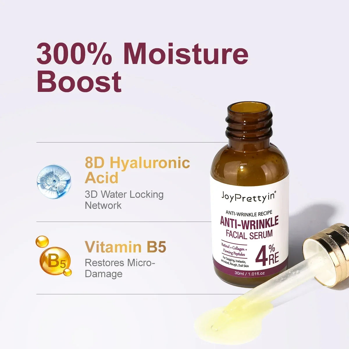 Retinol facial essence smoothes, moisturizes, reduces fine lines, tightens and nourishes essence Pi-Mart