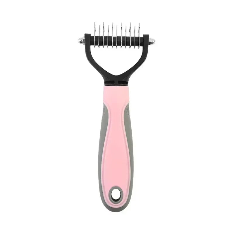 Double Sided Stainless Steel Pet Grooming Brush Dog Cat Hair Remover Comb Tangle Removal Pet Supplies Pi-Mart